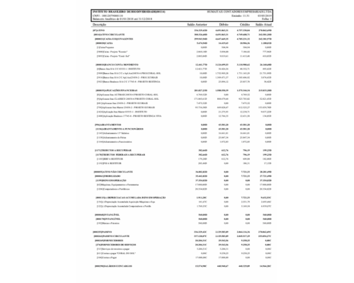 Balanço Financeiro BrBio 2018